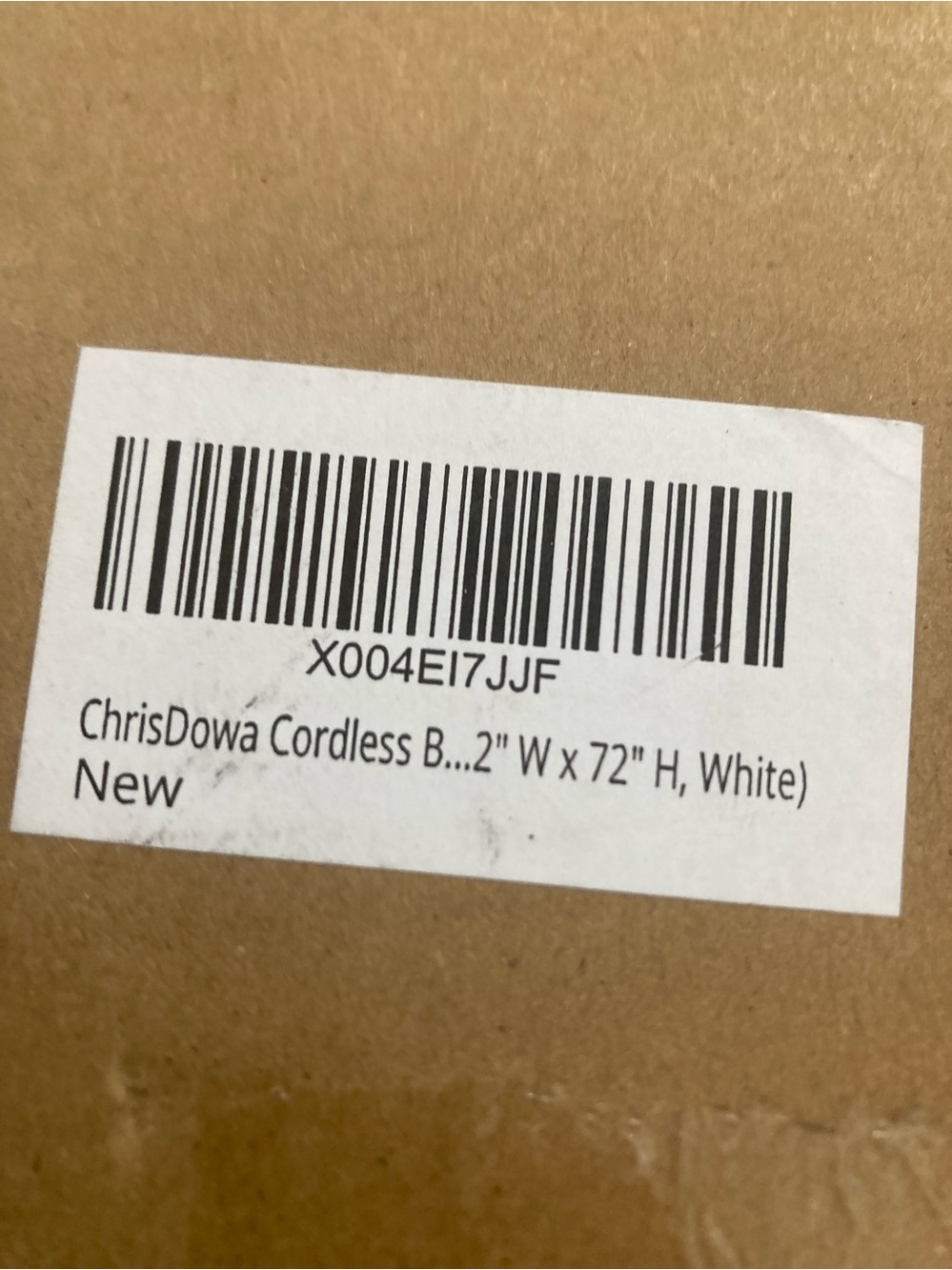 Cordless Blind - White